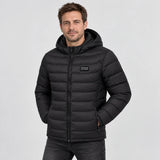 Beheizbare Steppjacke PyreFit Heizjacke in Schwarz – Vorderansicht