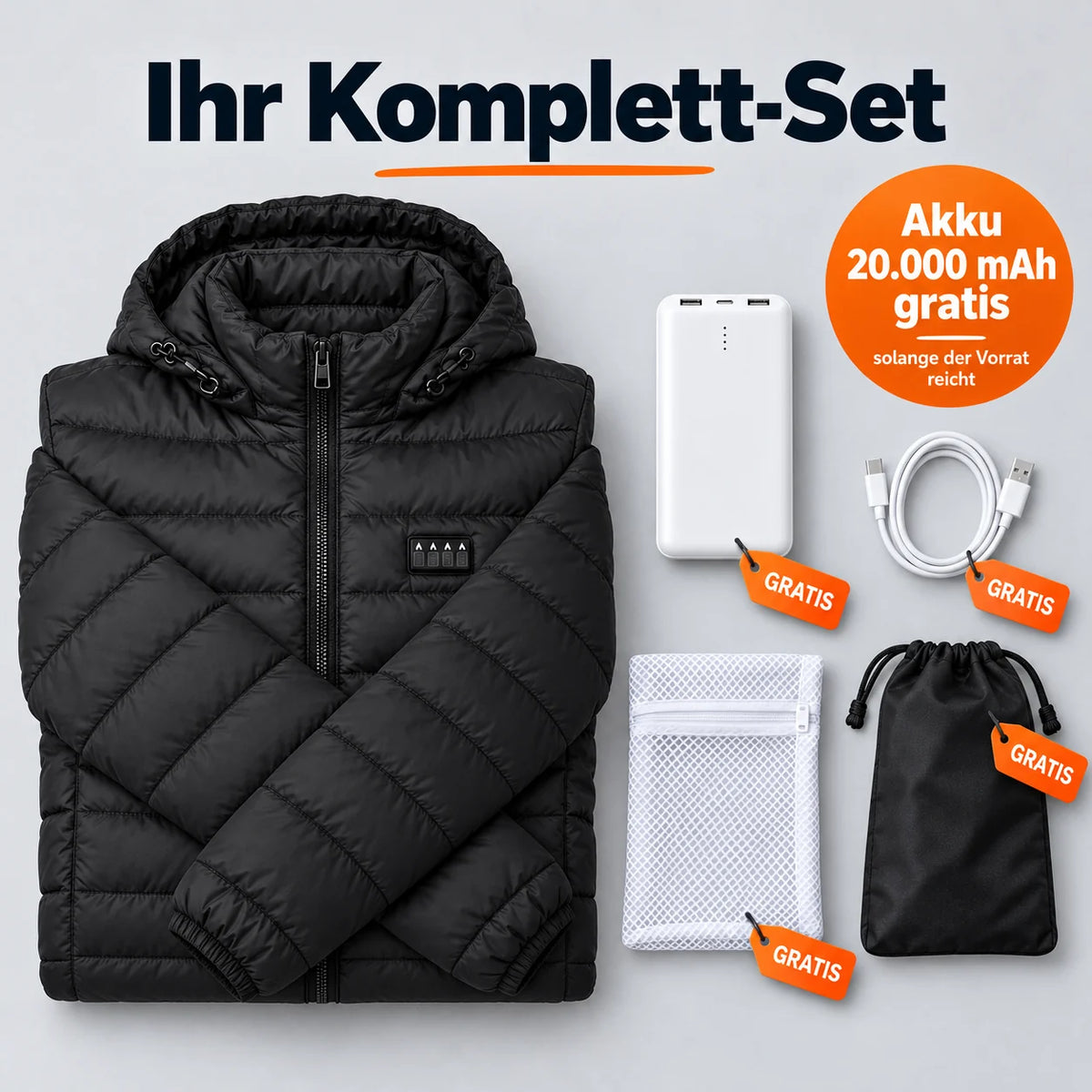 Komplett-Set mit 20.000-mAh-Akku