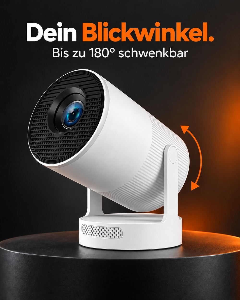 Mini-Beamer – Schwenkbarer Standfuss