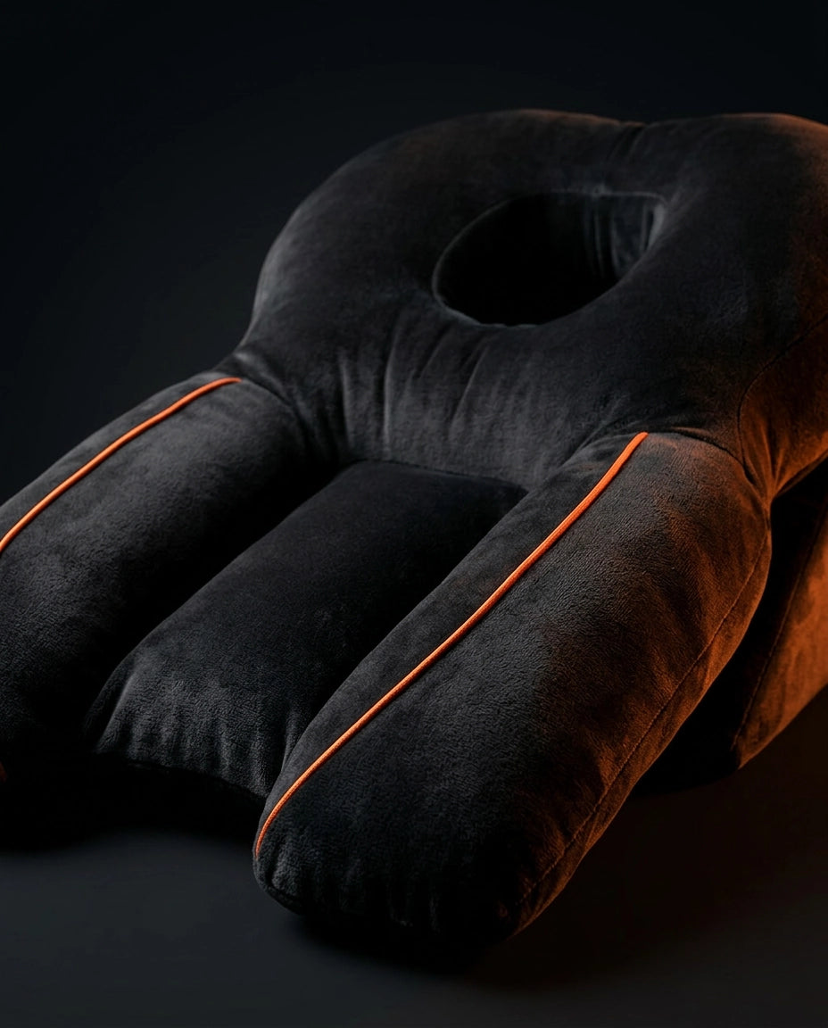 Bauchschläferkissen mit verstellbarer Füllung – Memory Foam für druckfreies Liegen – Produktbild 9