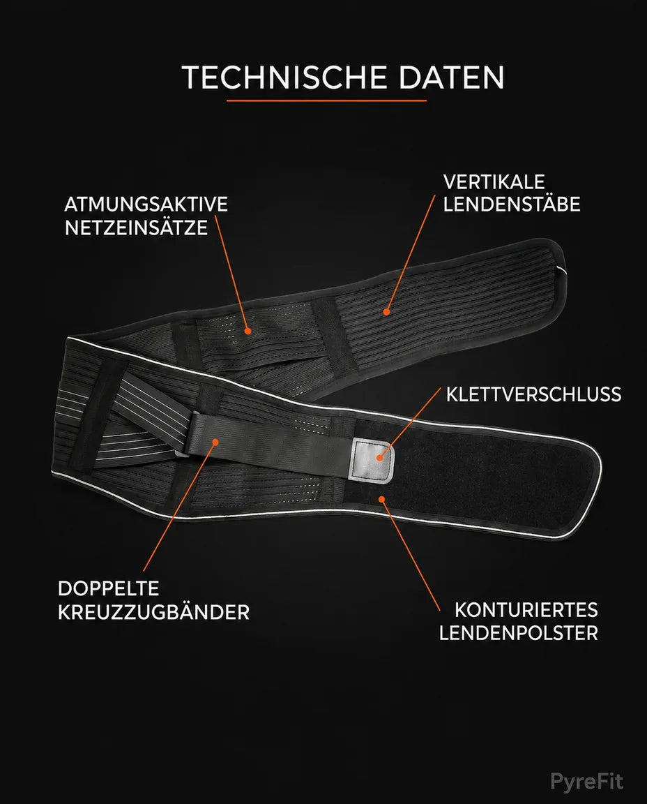 Rückenbandage mit Drehverschluss – einstellbare Stütze für Rücken und Taille im Alltag – Produktbild 8
