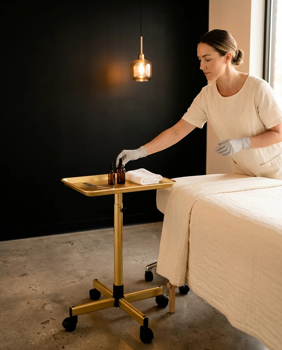 Kosmetikwagen höhenverstellbar mit Rollen – Beauty-Tools immer griffbereit – Produktbild 2