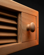 Sauna-Lüftungsventil aus Saunaholz – regulierbare Belüftung mit Schieber – Produktbild 4