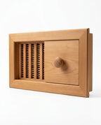 Sauna-Lüftungsventil aus Saunaholz – regulierbare Belüftung mit Schieber – Produktbild 11