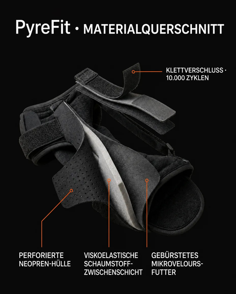 Fussbandage für die Nacht – weiche, verstellbare Stütze für Fuss und Knöchel – Produktbild 12