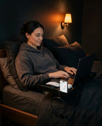 Betttablett zum Anklemmen – platzsparende Ablage für Laptop, Handy und Getränke – Produktbild 3
