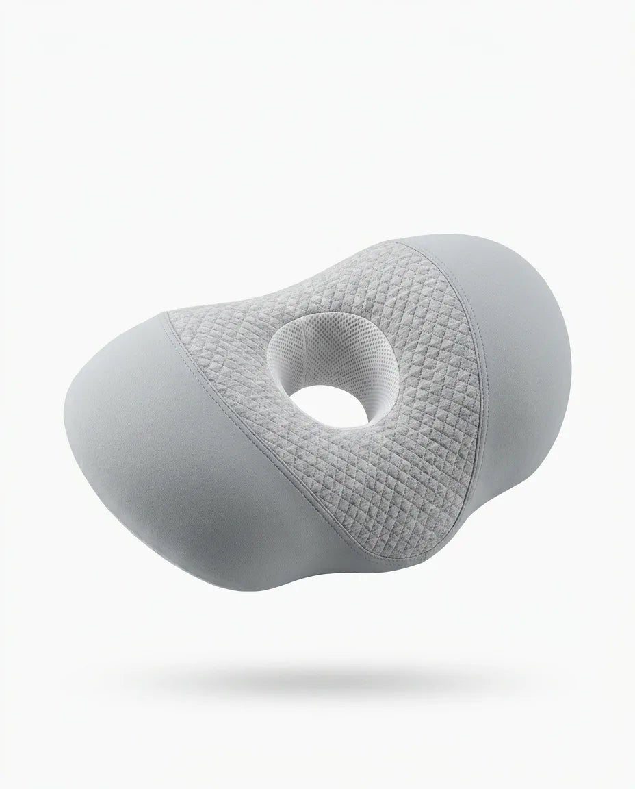 Seitenschläferkissen mit Ohraussparung – Memory Foam für druckfreie Ohren – Produktbild 1