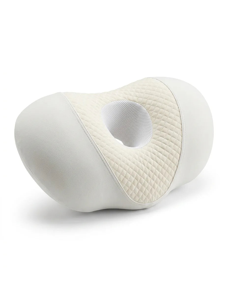 Seitenschläferkissen mit Ohraussparung – Memory Foam für druckfreie Ohren – Produktbild 9