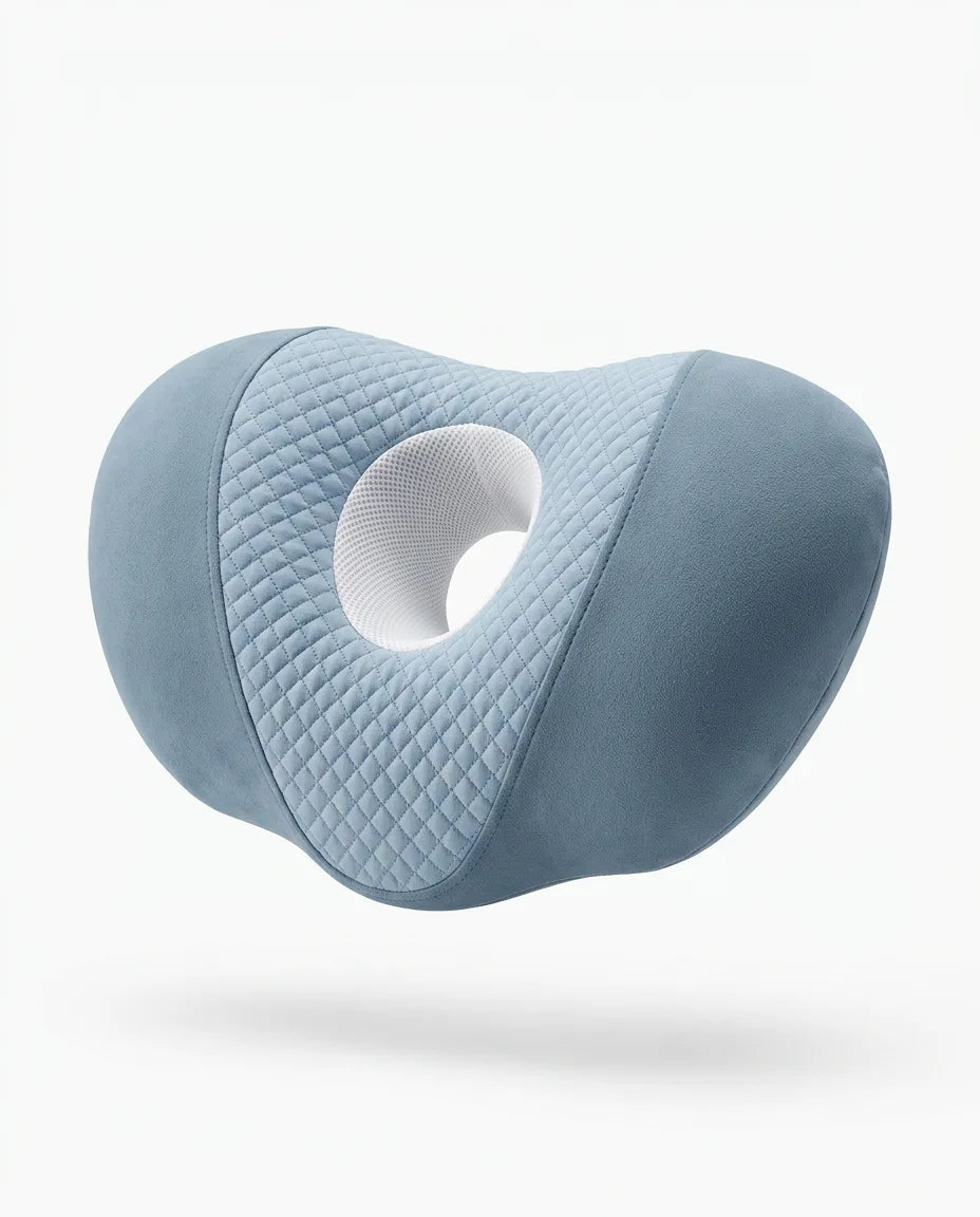 Seitenschläferkissen mit Ohraussparung – Memory Foam für druckfreie Ohren – Produktbild 10