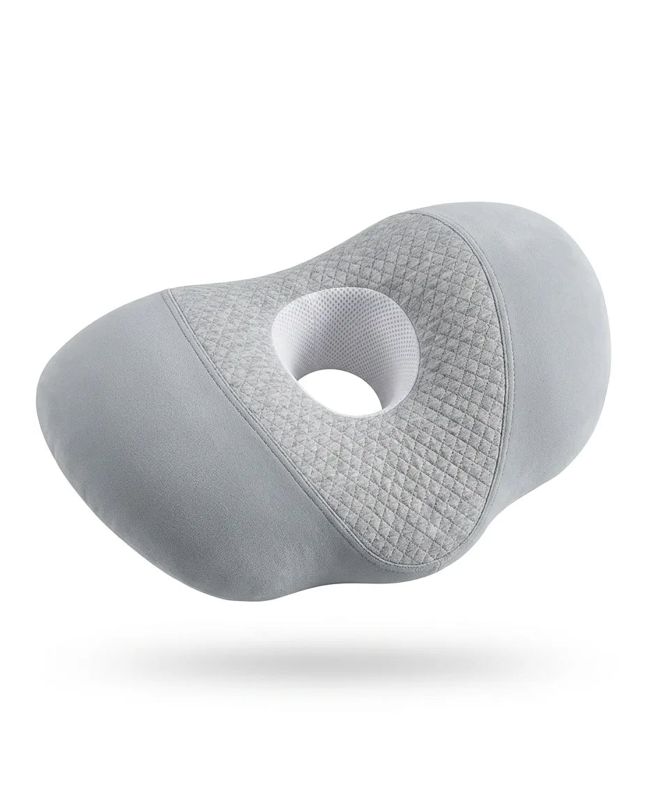 Seitenschläferkissen mit Ohraussparung – Memory Foam für druckfreie Ohren – Produktbild 12