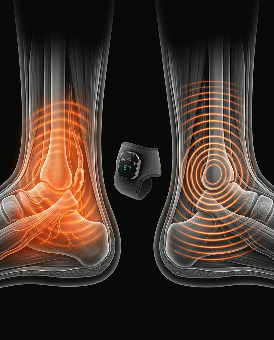 Kabelloses Massagegerät für Knie, Wade und Ellbogen – Wärme und Vibration – Produktbild 12