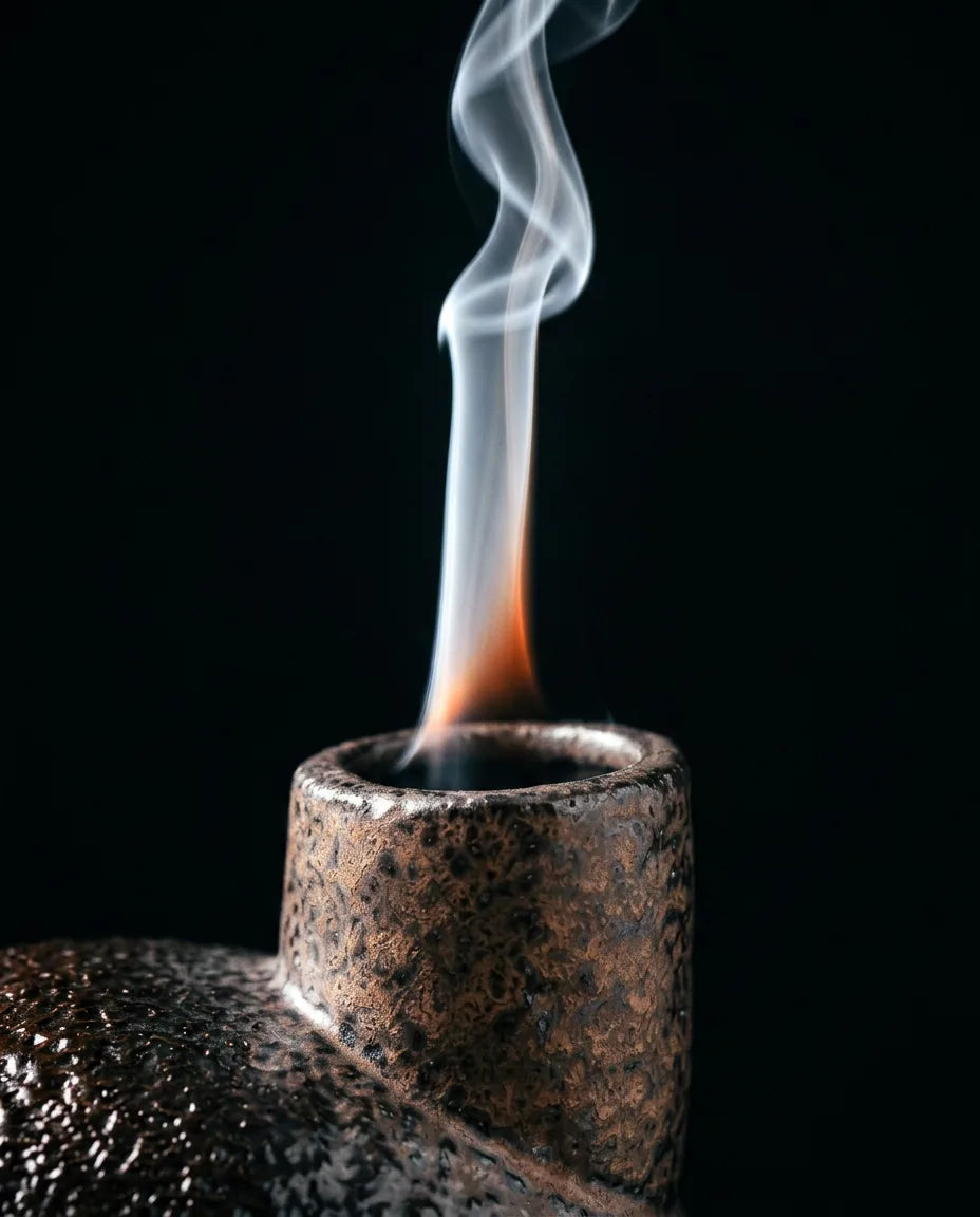 Räucherstäbchenhalter aus Keramik – skulpturales Gefäss für Palo Santo und Räucherwerk – Produktbild 6