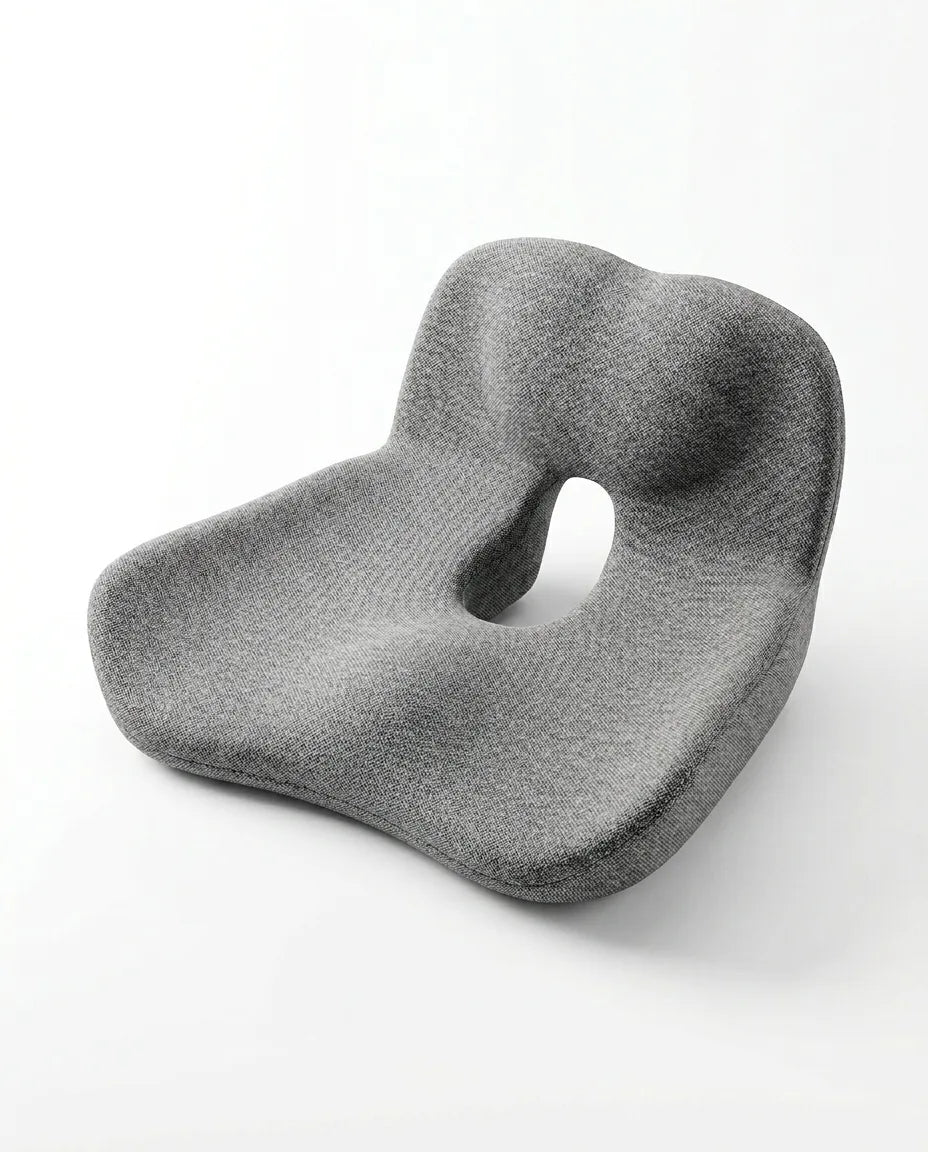 Sitzkissen aus Memory Foam mit Vibration – Stütze für Büro, Auto und lange Fahrten – Produktbild 12