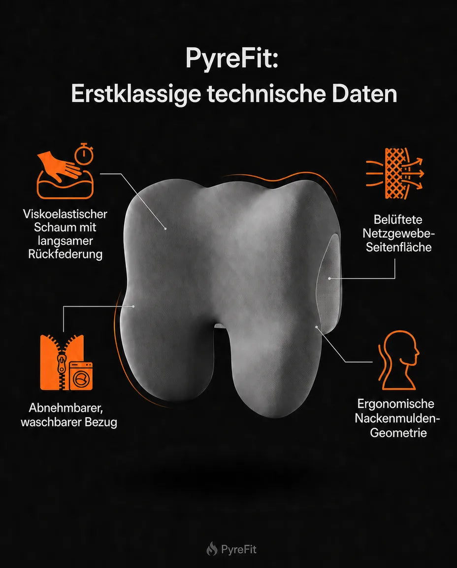 Reisekissen als Nackenstütze – für Auto, Flug und kurze Pausen am Schreibtisch – Produktbild 8