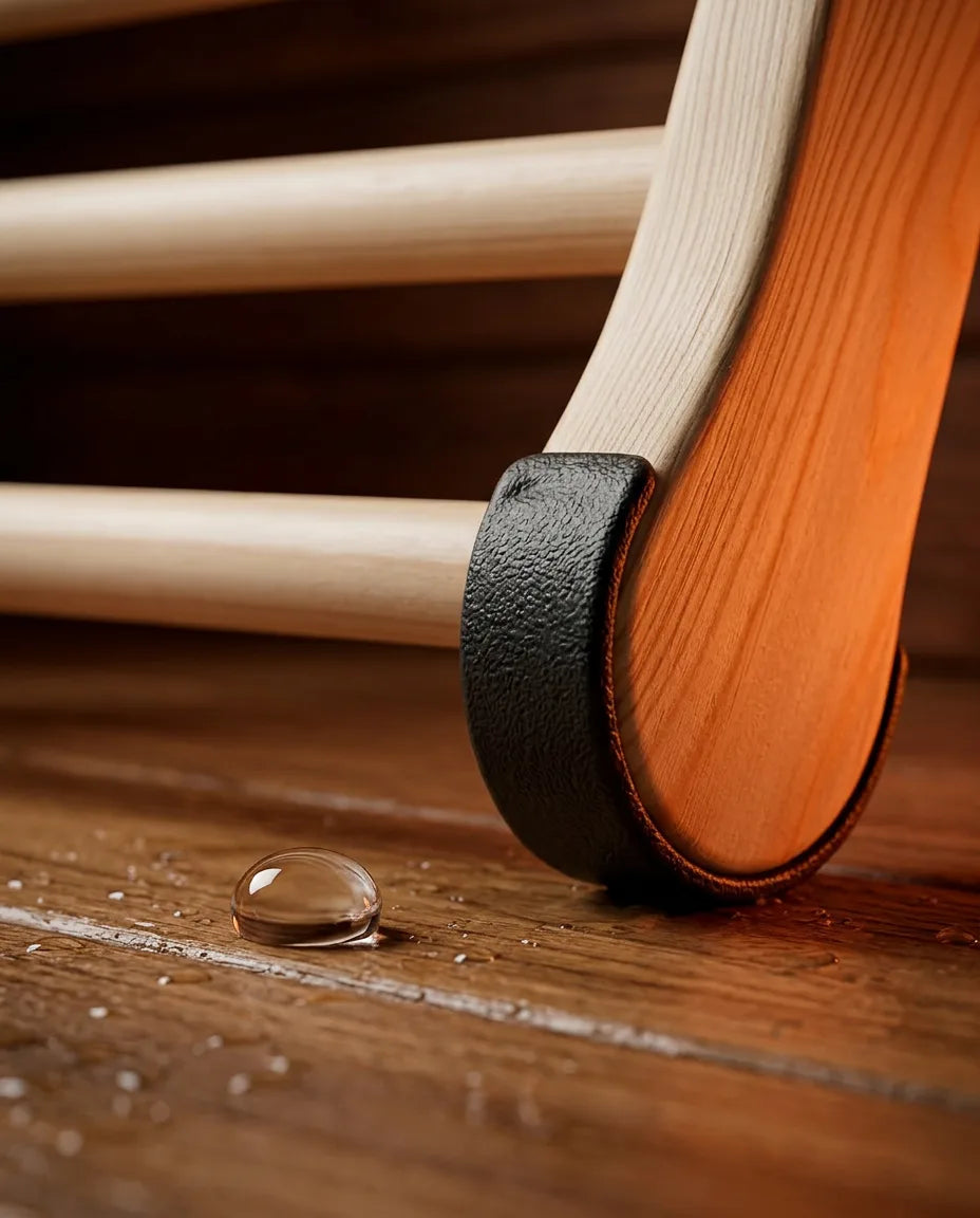 Sauna-Rückenlehne aus Holz – ergonomische Stütze für Spa und Bad – Produktbild 5