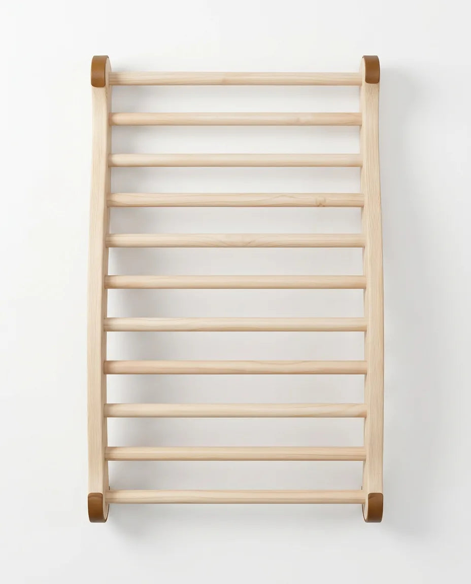 Sauna-Rückenlehne aus Holz – ergonomische Stütze für Spa und Bad – Produktbild 10