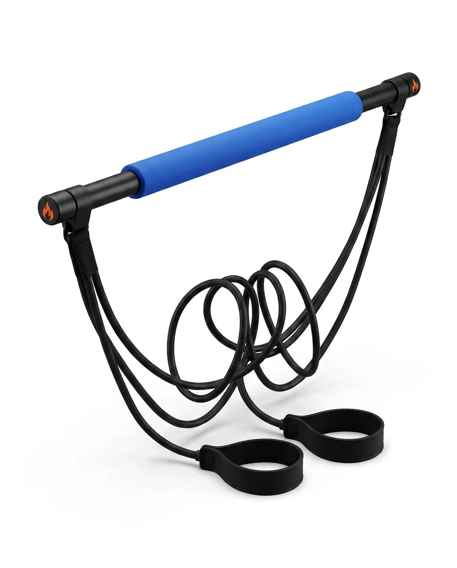 Pilates-Set mit Stange und Widerstandsbändern – gelenkschonendes Training für zu Hause – Produktbild 10