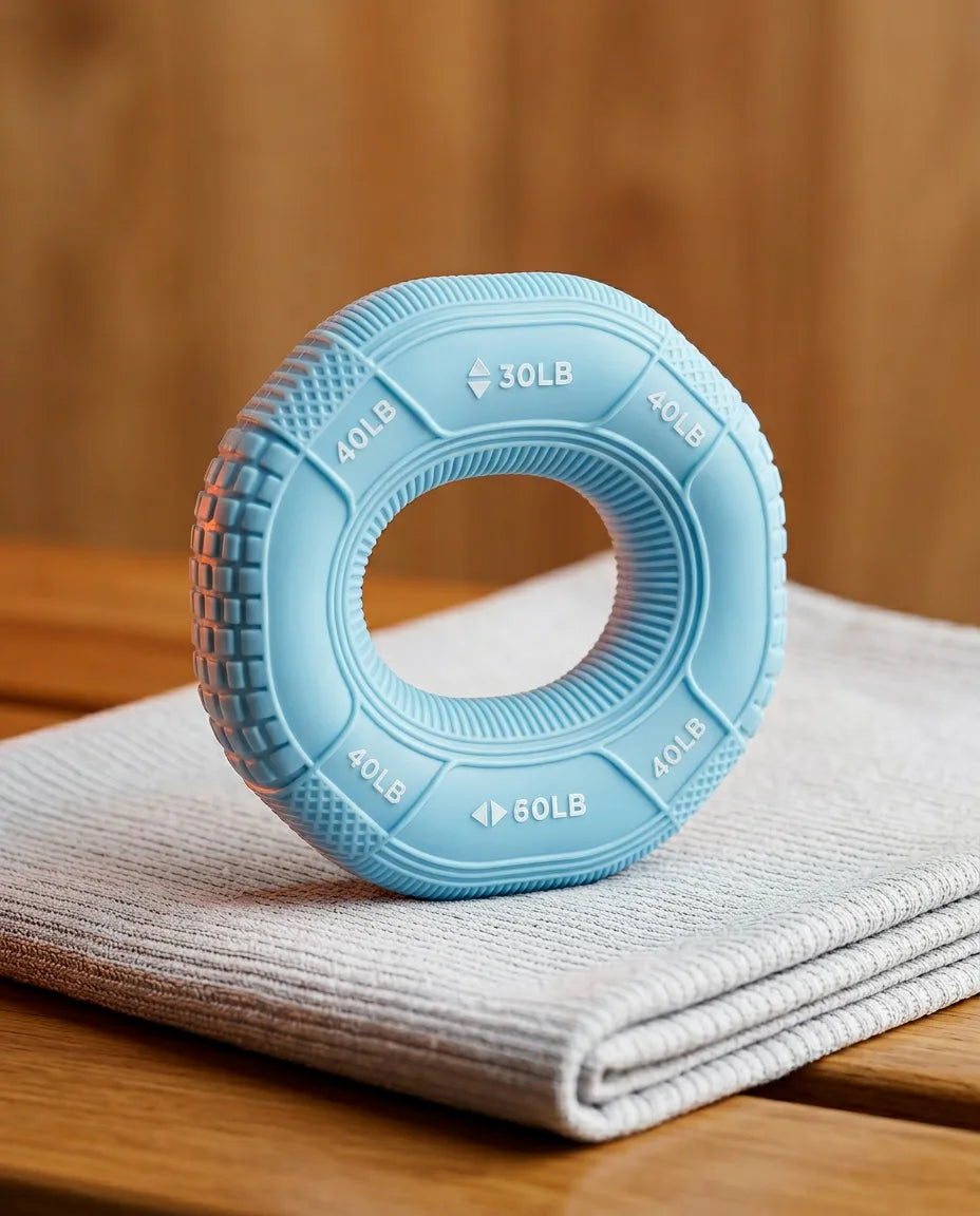 Handtrainer aus Silikon – Griffkraft-Ring für Hände, Handgelenke und Unterarme – Produktbild 11