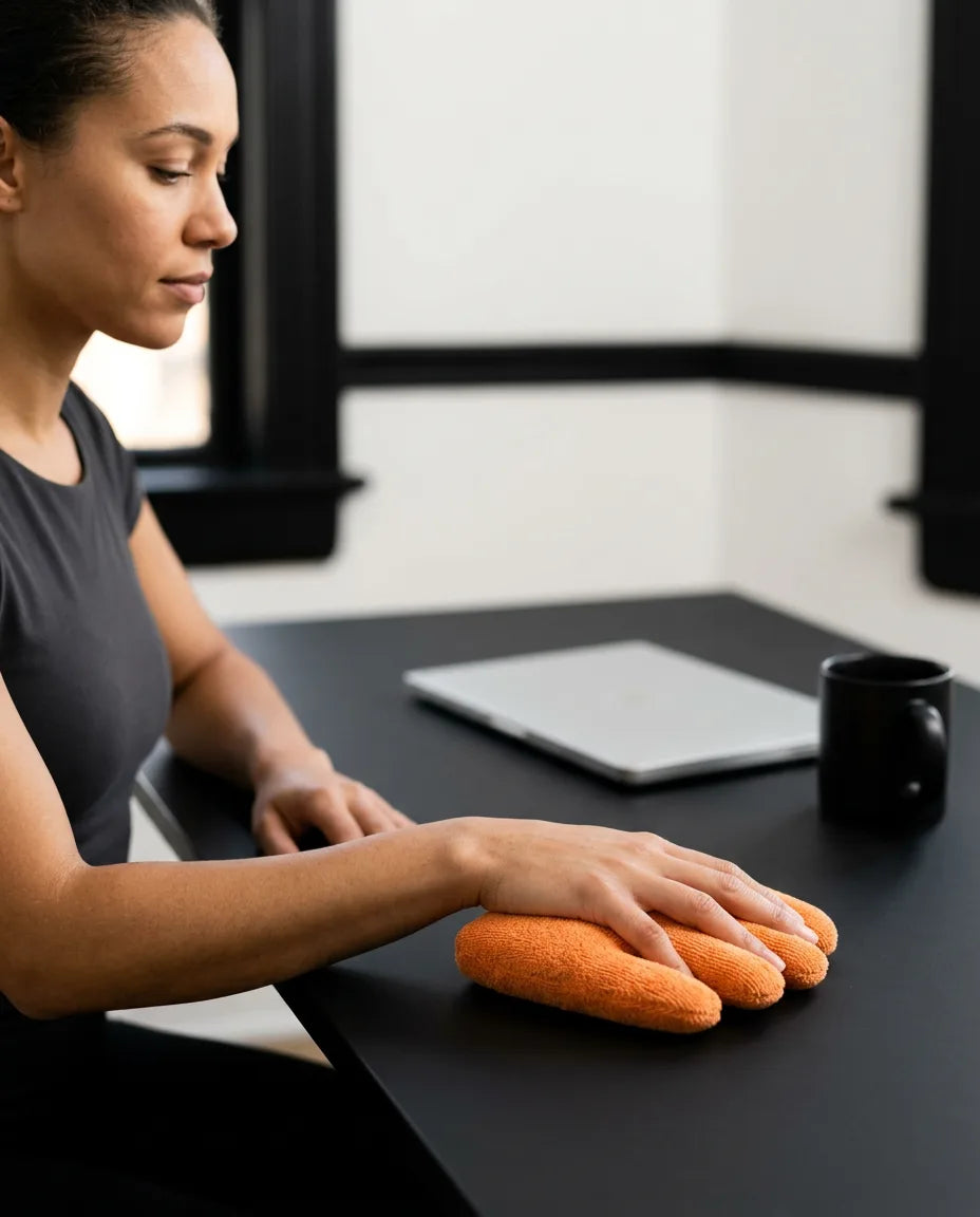 Handgelenkstütze mit Fingerrillen – ergonomische Ablage für müde Hände – Produktbild 2
