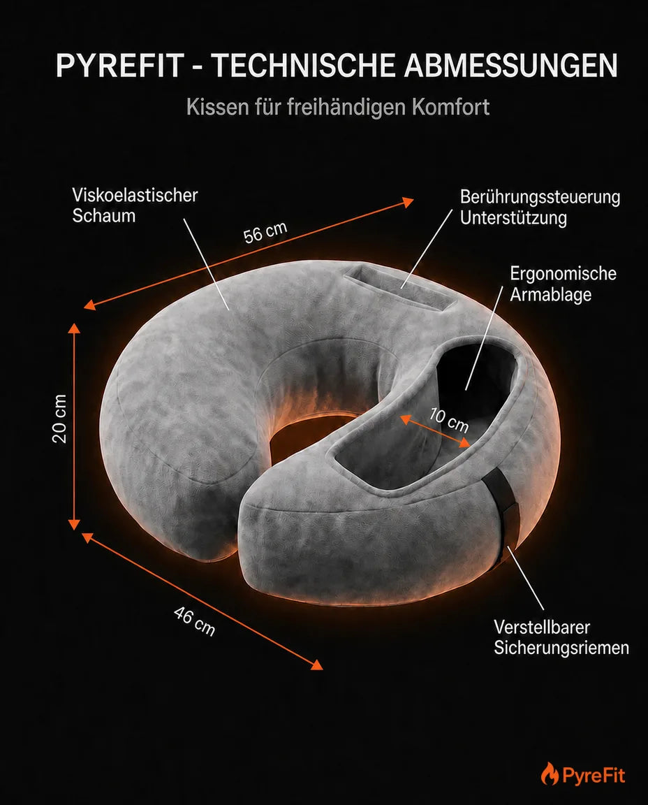 Handyhalterung fürs Bett als Kissen – freihändig scrollen und entspannen – Produktbild 9