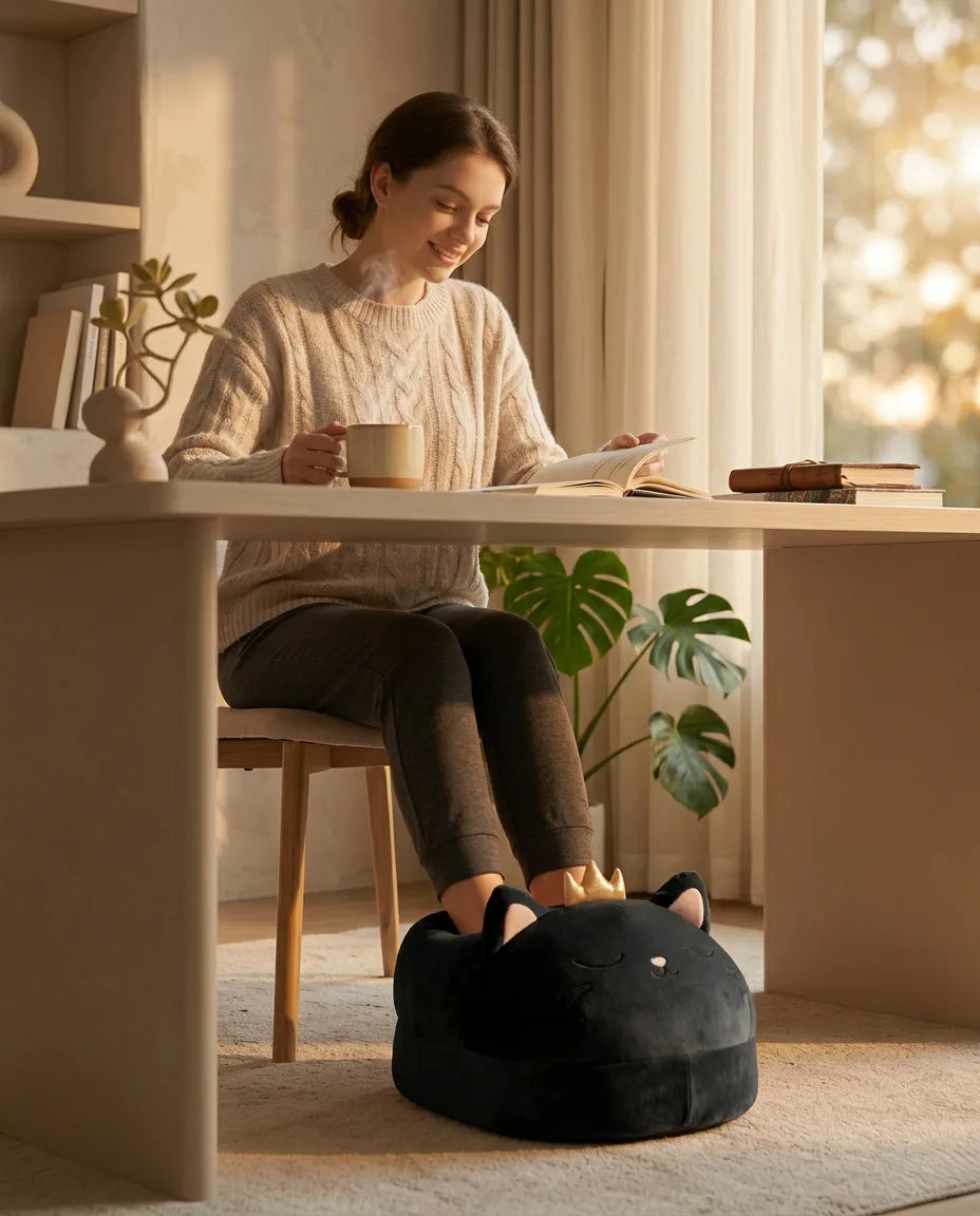 Fusswärmer mit Massage und Sherpa-Fütterung – wohlige Wärme für beide Füsse – Produktbild 3