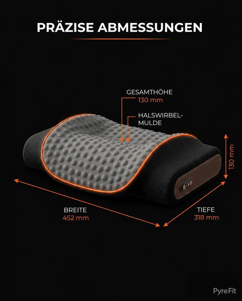Nackenstützkissen mit Memory Foam und Wärme – Massage und Entlastung für den Nacken – Produktbild 7