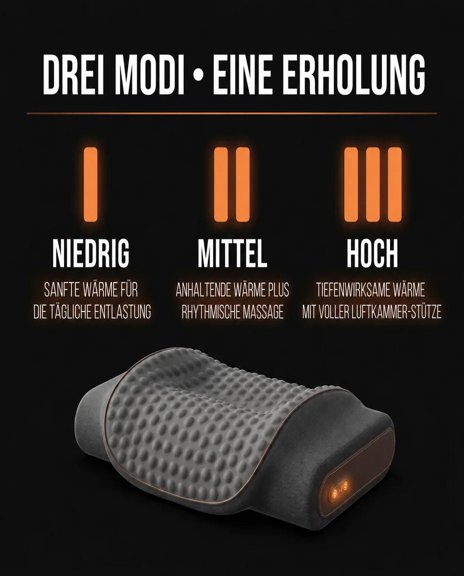 Nackenstützkissen mit Memory Foam und Wärme – Massage und Entlastung für den Nacken – Produktbild 9