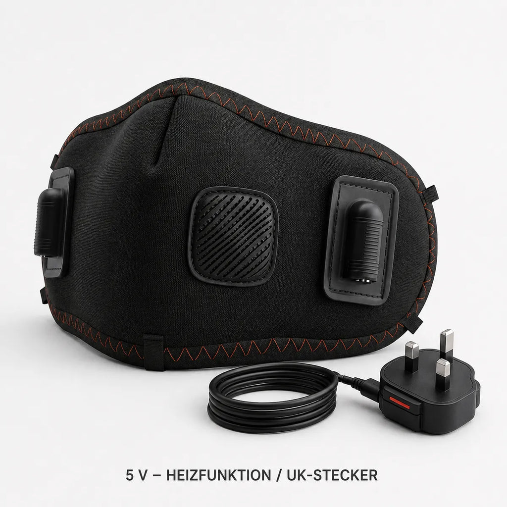 Beheizbare Nasenmaske – Heizfunktion mit UK-Stecker