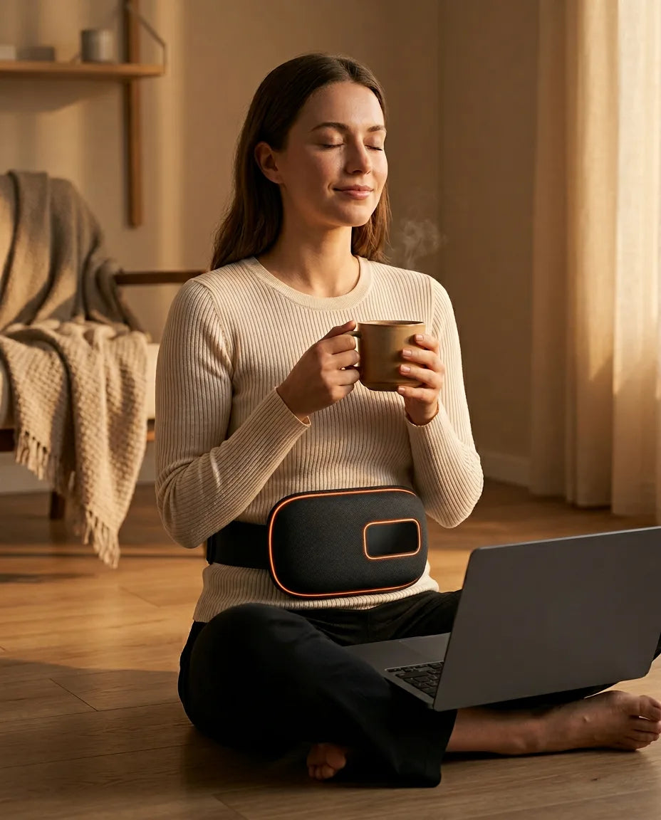 Massagegürtel mit Wärme und Vibration – wohltuende Entspannung für den unteren Rücken – Produktbild 2