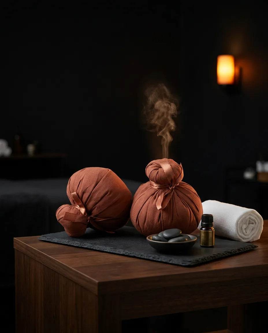 Massagebälle mit Kräuterfüllung und Wärme – wohltuende Entspannung für Nacken und Rücken – Produktbild 2