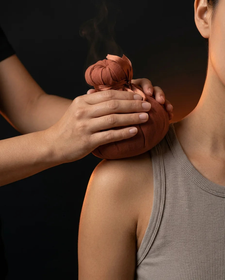Massagebälle mit Kräuterfüllung und Wärme – wohltuende Entspannung für Nacken und Rücken – Produktbild 3