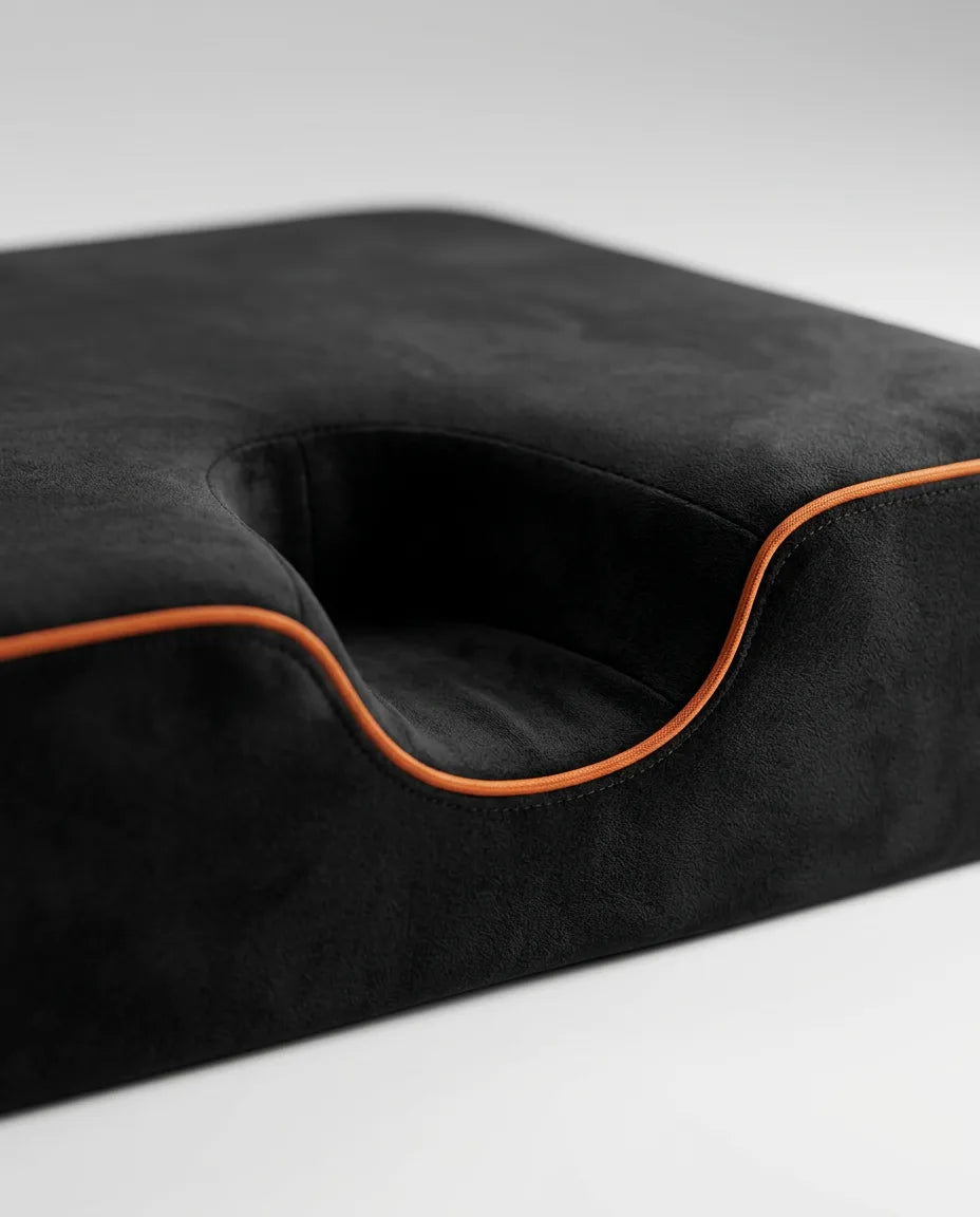 Meditationskissen aus Memory-Foam – druckentlastende Stütze für Knie und Bodenübungen – Produktbild 6