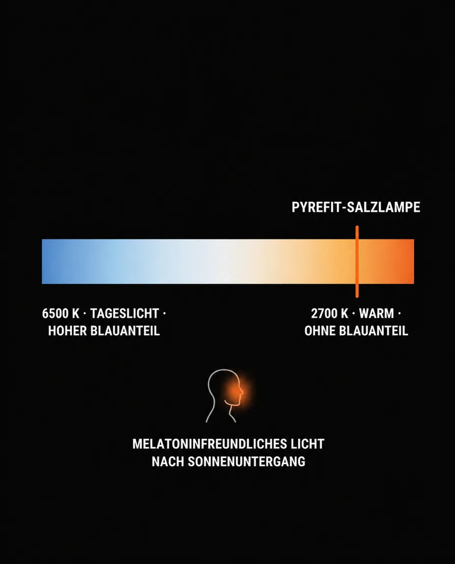 Salzlampe aus Himalaya-Salz – warmes Ambientelicht für Schlafzimmer und Leseecke – Produktbild 11