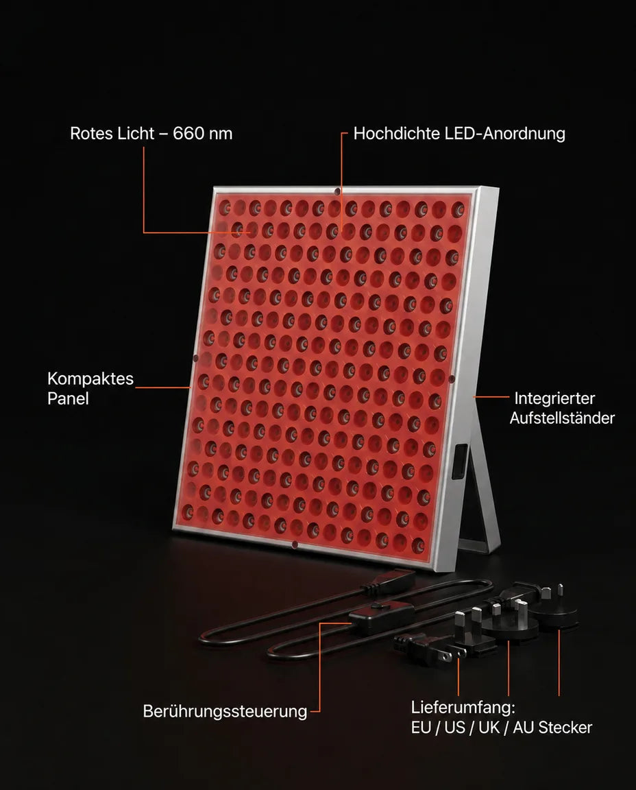 Rotlichtlampe als LED-Panel – gleichmässiges Licht für die tägliche Wellnessroutine – Produktbild 9