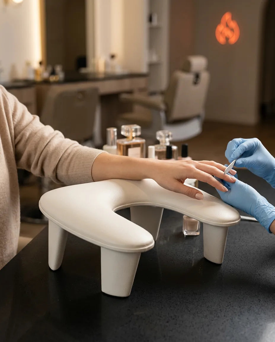 Handauflage fürs Nagelstudio – gepolsterte Stütze für Gel, Nailart und lange Sessions – Produktbild 2