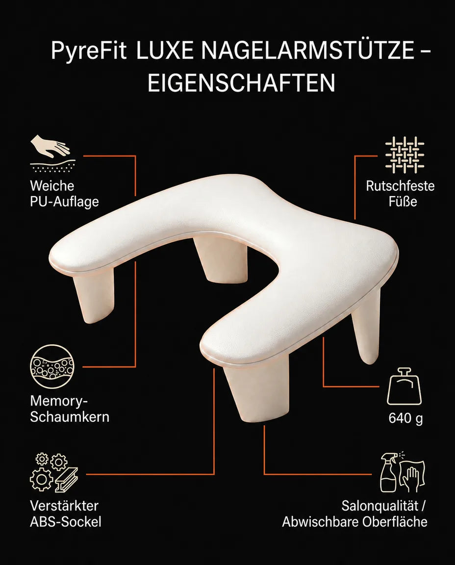 Handauflage fürs Nagelstudio – gepolsterte Stütze für Gel, Nailart und lange Sessions – Produktbild 8