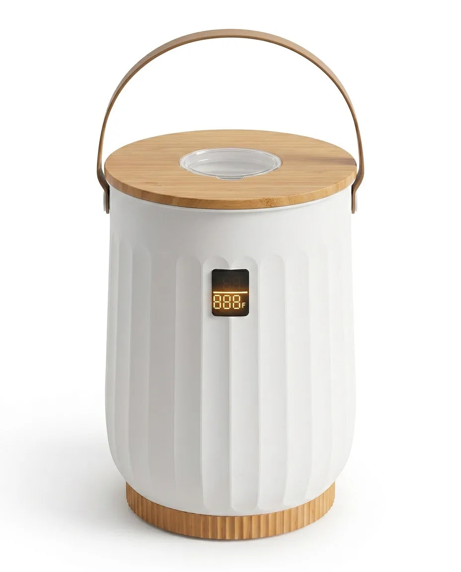 Handtuchwärmer im Eimer-Design – gleichmässige Wärme für Handtücher, Bademäntel und Decken – Produktbild 1