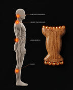 Massageroller aus Holz – löst Verspannungen in Nacken, Schultern, Rücken und Beinen – Produktbild 12