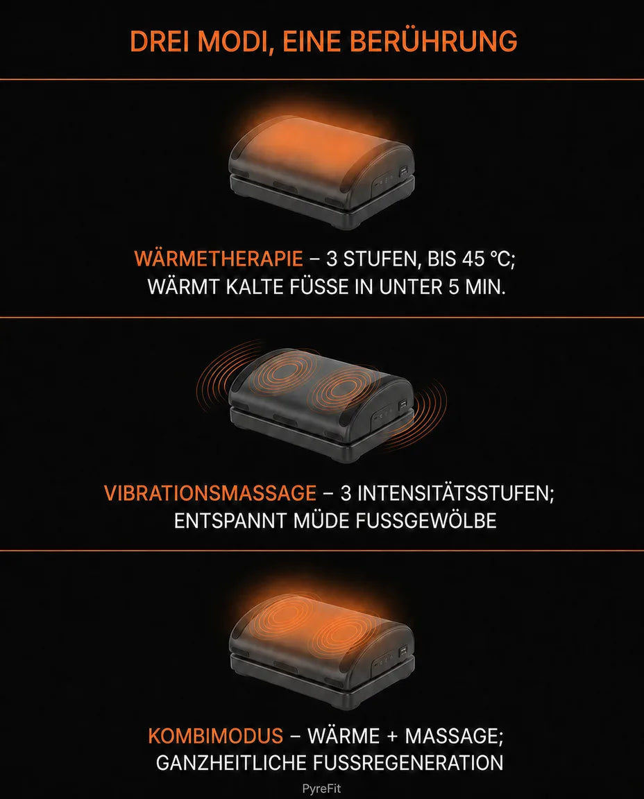 Fusswärmer aus Memory-Schaum – wohlige Wärme und sanfte Vibration für müde Füsse – Produktbild 9
