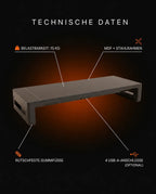 Monitorständer mit Schublade – Bildschirmerhöhung für aufrechtes Sitzen – Produktbild 8