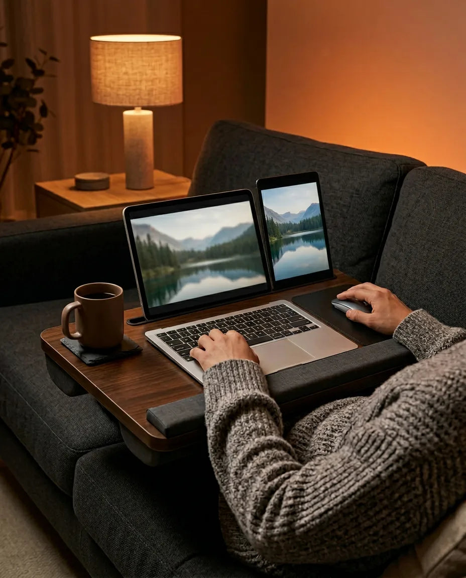 Laptopkissen für Bett und Sofa – stabile Ablage mit Mausfläche – Produktbild 3