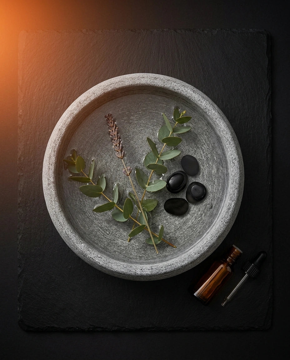 Aromaschale aus Naturstein für die Sauna – für ätherische Öle und Aufgüsse – Produktbild 8