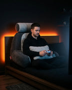 Lesekissen mit Kopf- und Lordosenstütze – aufrechter Halt zum Lesen und Gamen – Produktbild 3