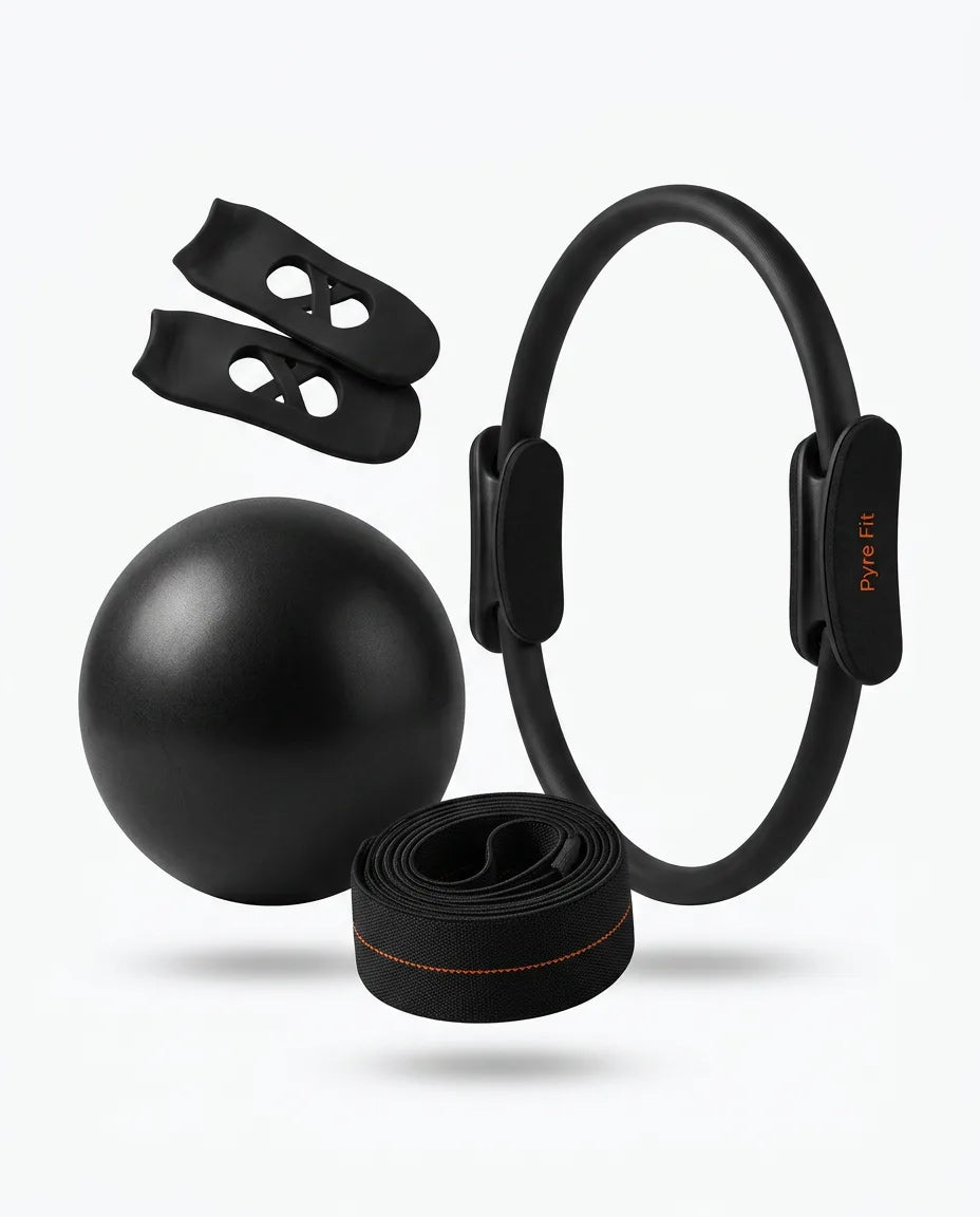 Pilates-Set mit Ring, Ball und Widerstandsband – sanftes Ganzkörpertraining für zuhause – Produktbild 1