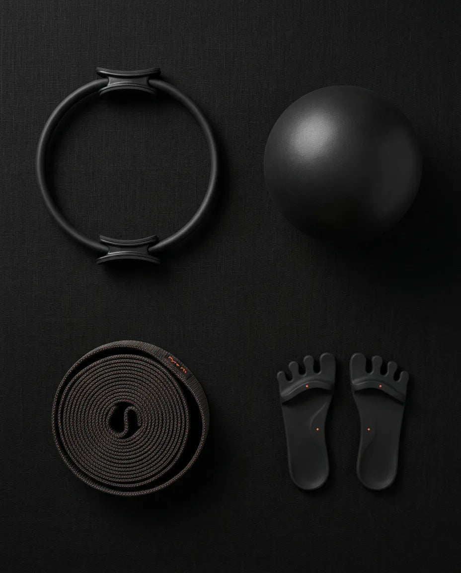 Pilates-Set mit Ring, Ball und Widerstandsband – sanftes Ganzkörpertraining für zuhause – Produktbild 8