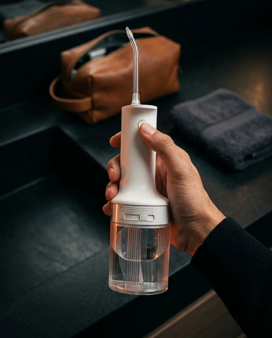 Munddusche kabellos mit 200 ml Tank – Reinigung zwischen Zähnen und Zahnfleisch – Produktbild 3