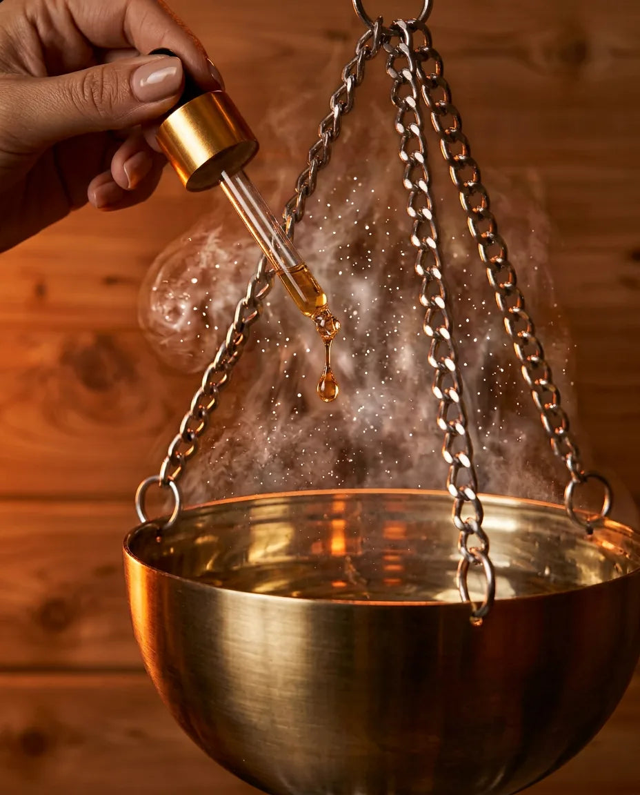 Sauna-Aromaschale aus Edelstahl – für ätherische Öle, Kräuter und Salzkristalle – Produktbild 2