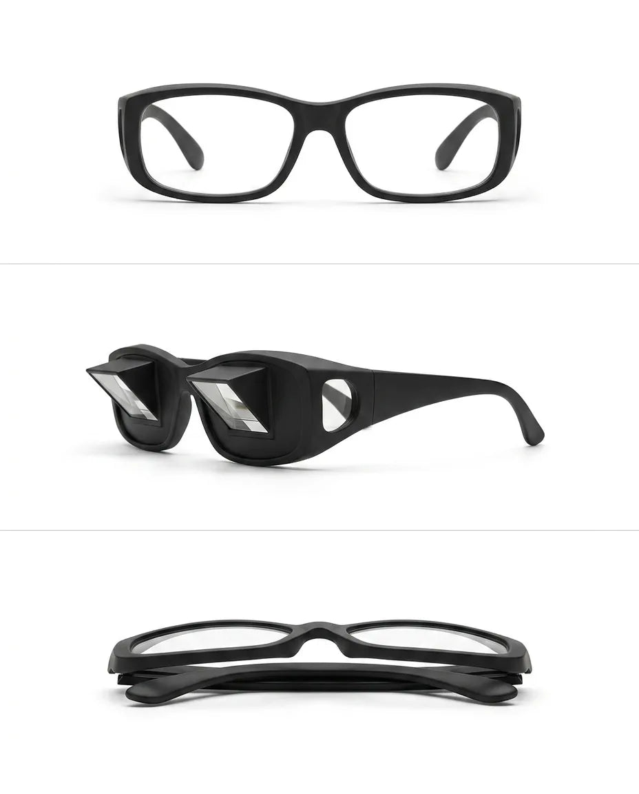 Prismenbrille zum Lesen im Liegen – freihändig Buch, Handy und TV betrachten – Produktbild 7