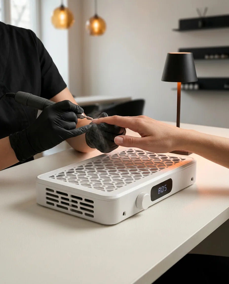 Absauger für den Nageltisch – bürstenlose Staubabsaugung mit Filter – Produktbild 2