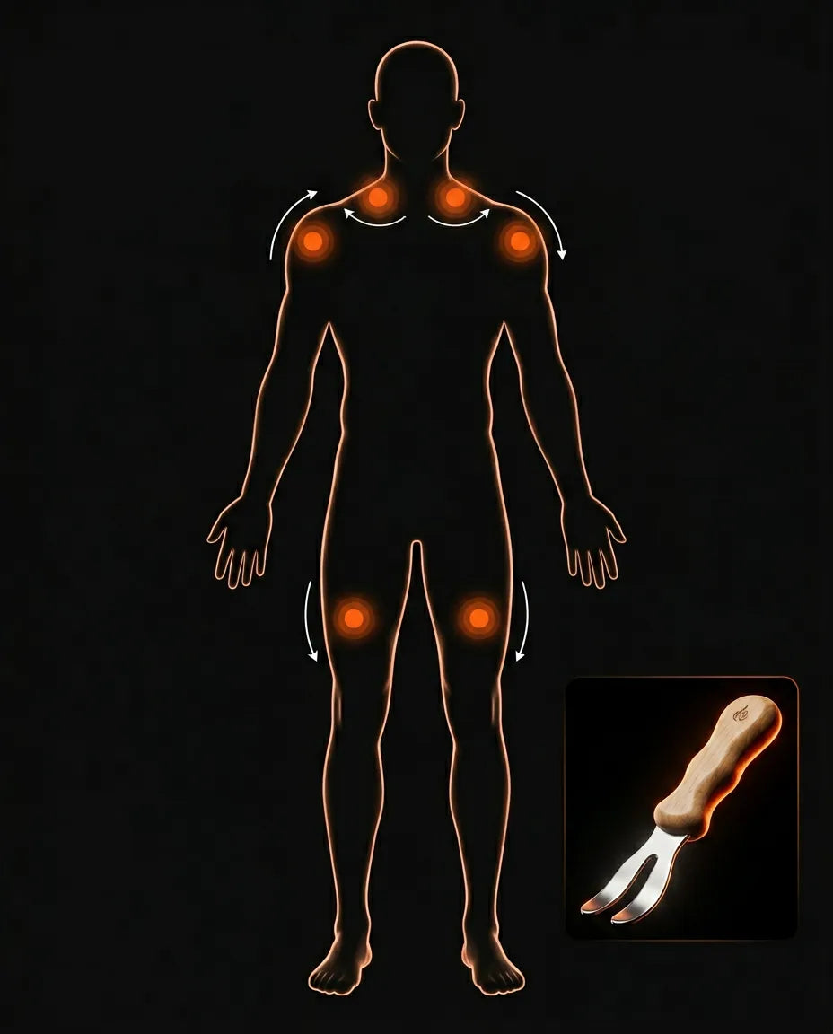 Gua Sha aus Edelstahl – Faszien-Tool für Muskeln und Regeneration – Produktbild 11